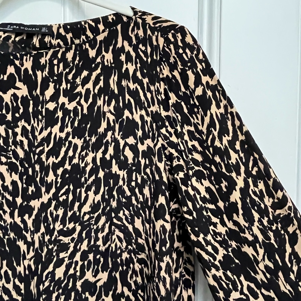 Zara Leopard Top
